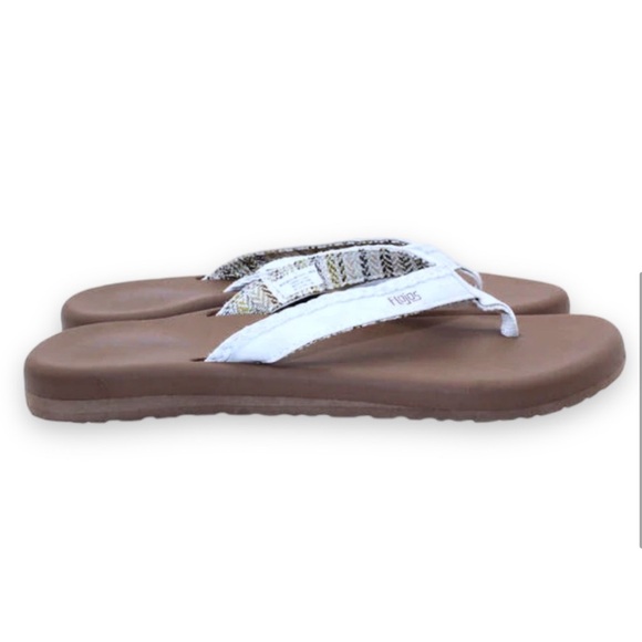 Flojos Women's Flip Flops | Various Sizes: 6, 9 | Brown Ivory Tan | $12.00 - Picture 6 of 6